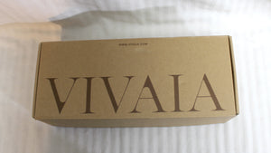 Vivaia - Ivory Cream & Black 2 Tone "Margot" Square Toe Flats - Size 11 (in Box)