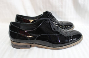 Freda Salvador - Patent Leather Almond Toe Oxford Shoes - Size 9.5