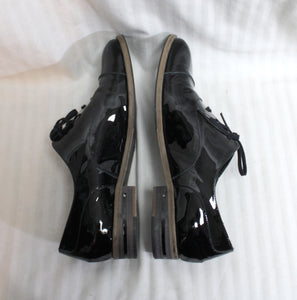 Freda Salvador - Patent Leather Almond Toe Oxford Shoes - Size 9.5