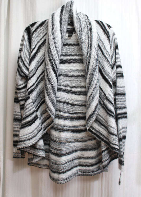 Style & Co. - Black & White Shawl Collar Cardigan Sweater - Size L (w/ Tag)
