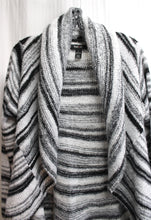 Load image into Gallery viewer, Style &amp; Co. - Black &amp; White Shawl Collar Cardigan Sweater - Size L (w/ Tag)