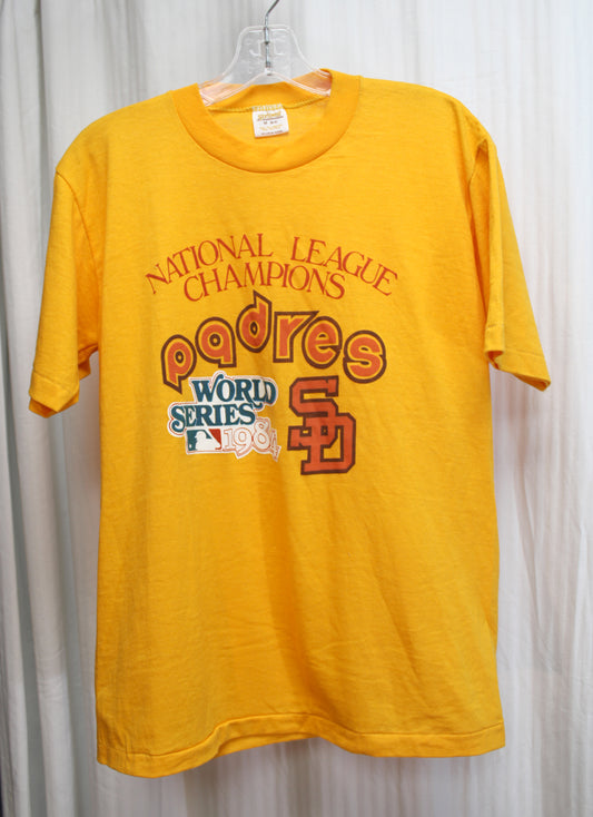 Vintage 1984 - Padres - National League Champions World Series - Orange T-Shirt - Size M