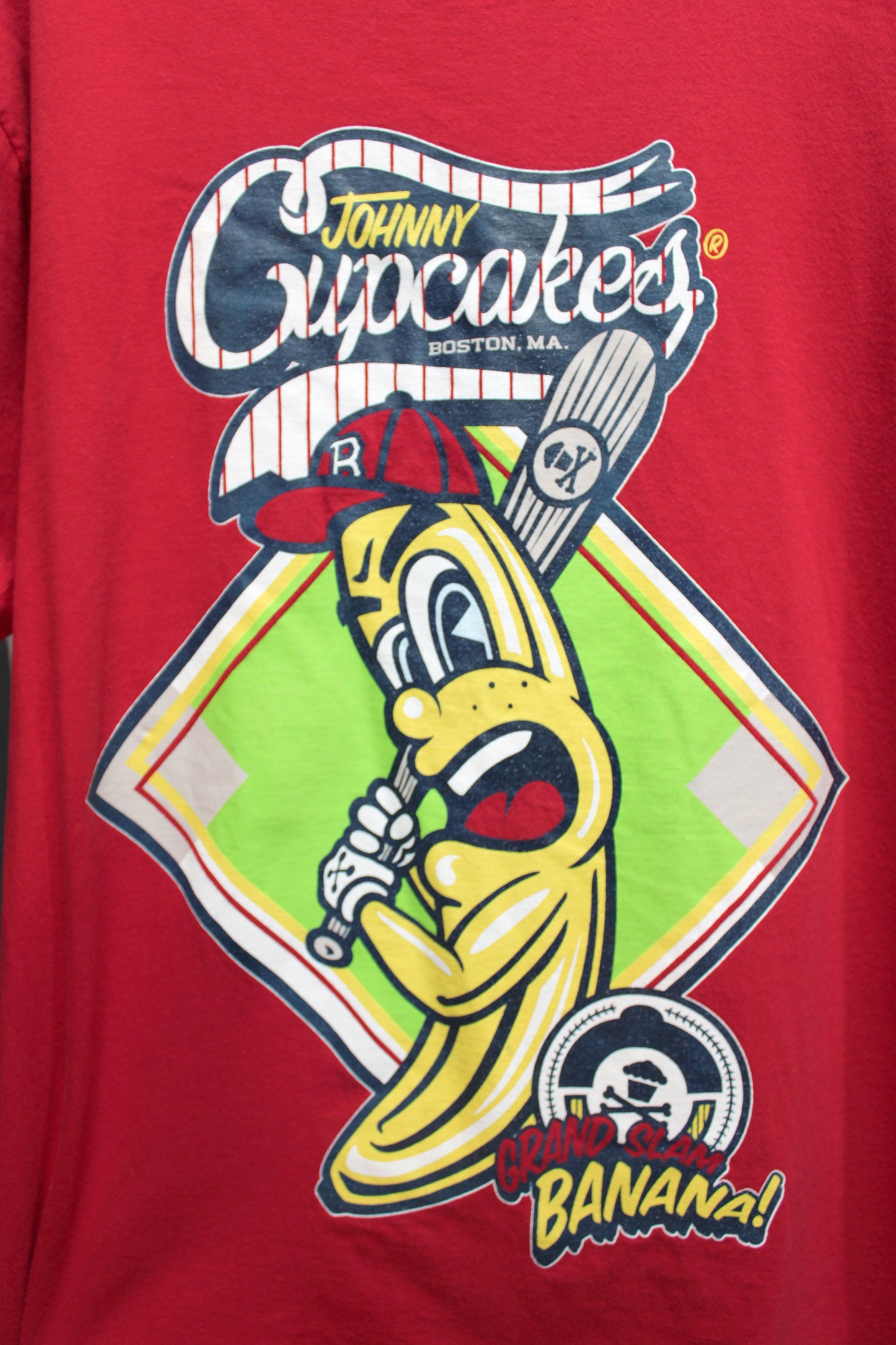 Johnny Cupcakes - Red Grand Slam Banana T-Shirt - Size L