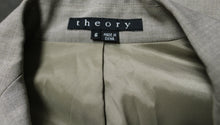 Load image into Gallery viewer, Theory - Drab Warm Gray - Wool Blend 2 Button Blazer - Size 6
