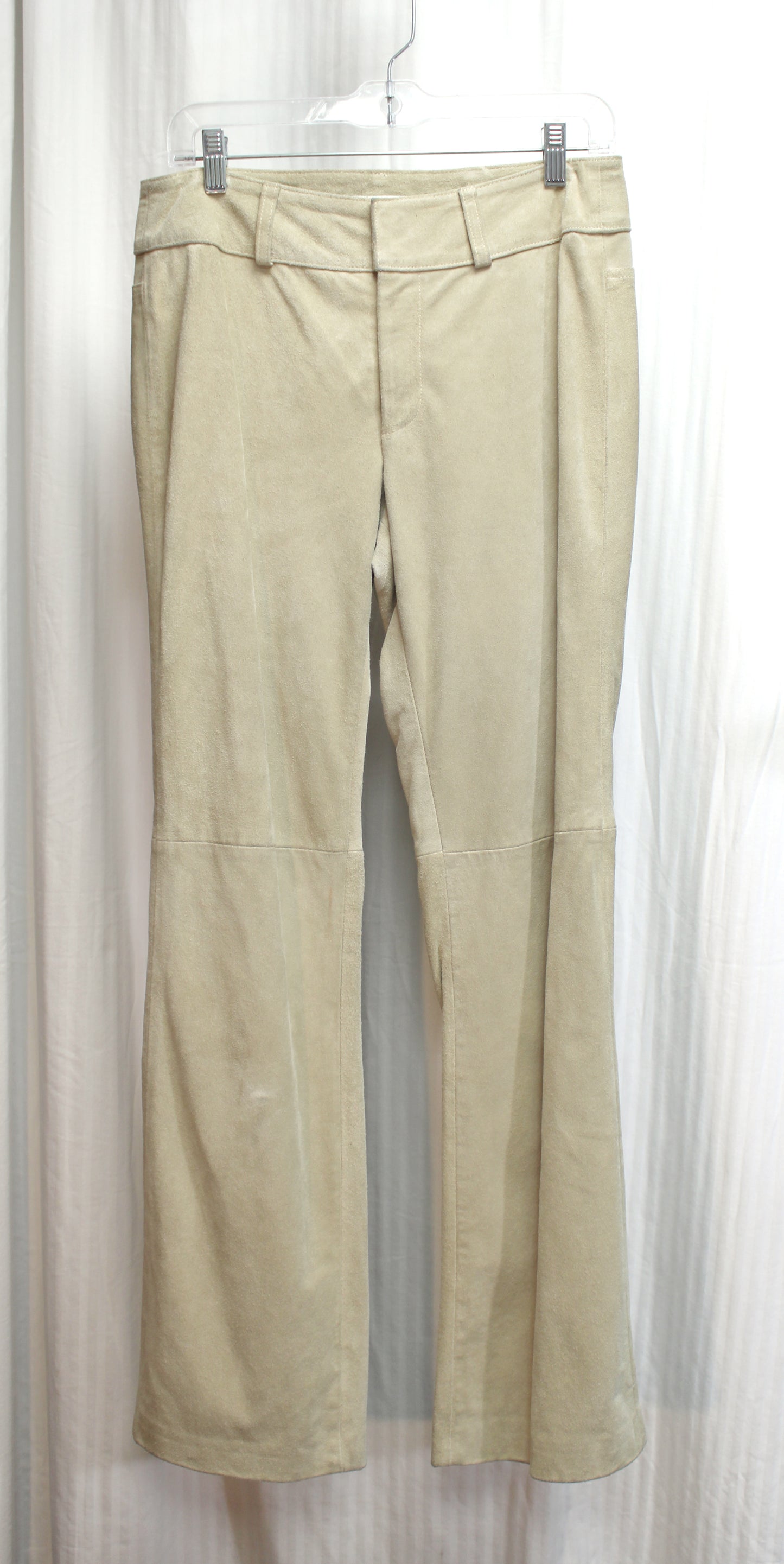 Banana Republic - Beige Boot Cut Suede Pants - Size 6