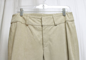Banana Republic - Beige Boot Cut Suede Pants - Size 6