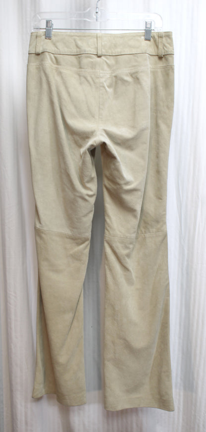 Banana Republic - Beige Boot Cut Suede Pants - Size 6