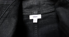 Load image into Gallery viewer, Vince - Unique Overlap, Hidden Button Placket Black Denim Jacket - Size XS