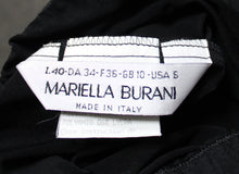 Load image into Gallery viewer, Mariella Burani (Italy) - Black Skirt w/ Gold &amp; Red &amp; White Anchor Side Buttons - Size 6