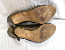 Load image into Gallery viewer, L.K. Bennett - Bronze Metallic Patent leather Small Platform Stiletto Heel Pumps - Size EURO 38 (US 7.5) (See Note)