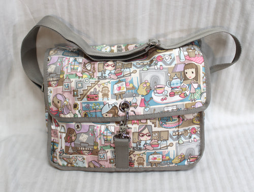 LeSportSac - Tokidoki - Tea Party/Baking Theme Adjustable Strap Crossbody Bag