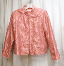 Load image into Gallery viewer, Dress Barn - Embroidered Silky Pink Jacket - Size S