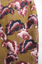 Load image into Gallery viewer, Ann Taylor - Brown w/ Purple Floral Pencil Skirt - Size 8