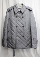 Load image into Gallery viewer, Men&#39;s - W.R.K. Work Rest Karma - Gray Quilted Double Breasted Belted Coat - Size L
