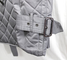 Load image into Gallery viewer, Men&#39;s - W.R.K. Work Rest Karma - Gray Quilted Double Breasted Belted Coat - Size L