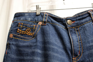 Seven 7 - Cropped Jeans w/ Embroidered Pockets - Size 18