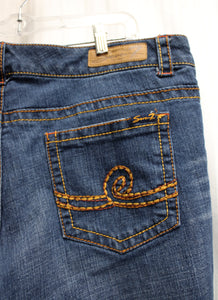 Seven 7 - Cropped Jeans w/ Embroidered Pockets - Size 18
