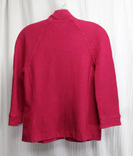 Load image into Gallery viewer, St John Collection - Fuchsia 3/4th Sleeve, Raglan Zip Front Knit Jacket - Size 4