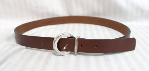 Vintage- Liz Claiborne - Brown Leather Belt - Size M