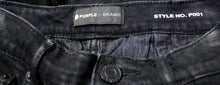 Load image into Gallery viewer, Purple Brand - Black Coated, Button Fly Skinny Jeans - Size 6