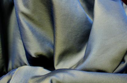 Mycra Pac - Reversible, Black Velvet & Ribbed / Olive Green & Blue Color Shift Shot Hideaway Hood Coat - Size 1 = Small/Medium