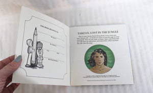 Vintage 1983- Kids Stuff - Tarzan Lost in the Jungle w/ 45 Record (played at 33.5) "See the Pictures, Hear the story, read the book"