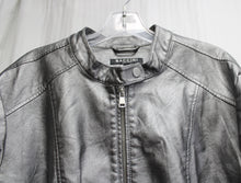 Load image into Gallery viewer, Baccini - Metallic Pewter Faux Leather Jacket - Size 2X