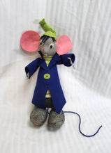 Load image into Gallery viewer, Vintage Handmade Folkart - &quot;Nanimal&quot; Cinderella Felt Mouse Plush - 12&quot;
