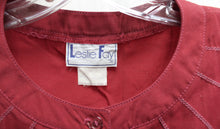 Load image into Gallery viewer, Vintage 1970&#39;s - Leslie Fay - Garnet Red, Sleeveless Button Bodice, A-Line Skirt Midi Dress - See Measurements 26&quot; Unstretched Waist