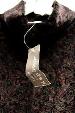 Load image into Gallery viewer, Vintage - Jones New York - Paisley Velvet Tunic Turtle Neck - Size S PETITE (w/ TAGS)