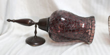 Load image into Gallery viewer, 2 PC Pair of Mosaic Glass Hurricane Candle Wall Sconces - 14.25&quot; H