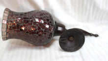 Load image into Gallery viewer, 2 PC Pair of Mosaic Glass Hurricane Candle Wall Sconces - 14.25&quot; H