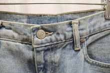 Load image into Gallery viewer, Vintage - Paris Blues - Light Wash Cropped Denim Jeans w/ Feather Trim - Size 5 (See Measurements)
