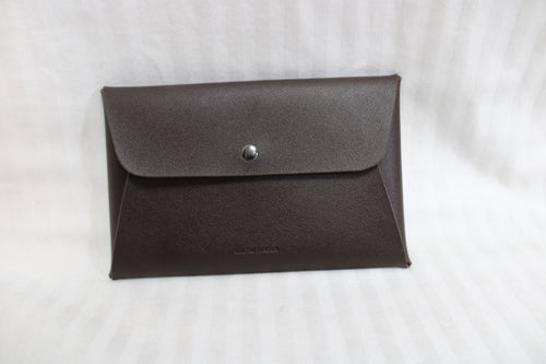 Georg Jensen (Australia) Brown Leather Snap Closure Envelope Wallet