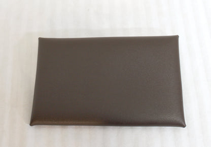 Georg Jensen (Australia) Brown Leather Snap Closure Envelope Wallet