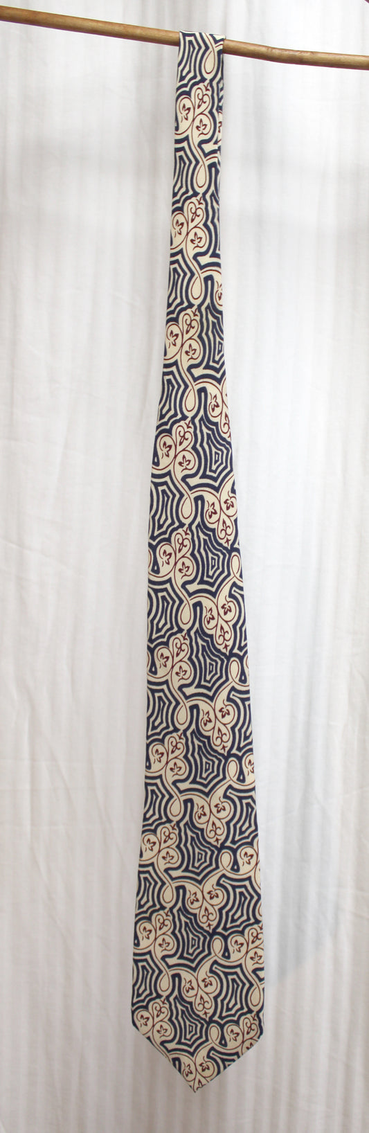 Polo, Ralph Lauren - Navy Blue & Tan & Brown Necktie
