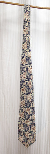 Polo, Ralph Lauren - Navy Blue & Tan & Brown Necktie