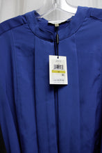 Load image into Gallery viewer, Calvin Klein - Blue Long Swiss Tab Sleeve Tie Belt Sheath Midi Dress - Size M (w/ Tag)