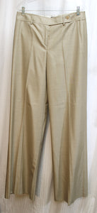 Giorgio Armani - Wool & Silk Blend Warm Taupe Suit - Unhemmed Trousers, Blazer & Pocket Square - Size 10 (44) Deadstock w/ TAGS- Neiman Marcus