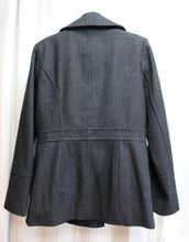 Load image into Gallery viewer, Michael, Michael Kors - Charcoal Gray Wool Blend Double Breasted Coat - Size S