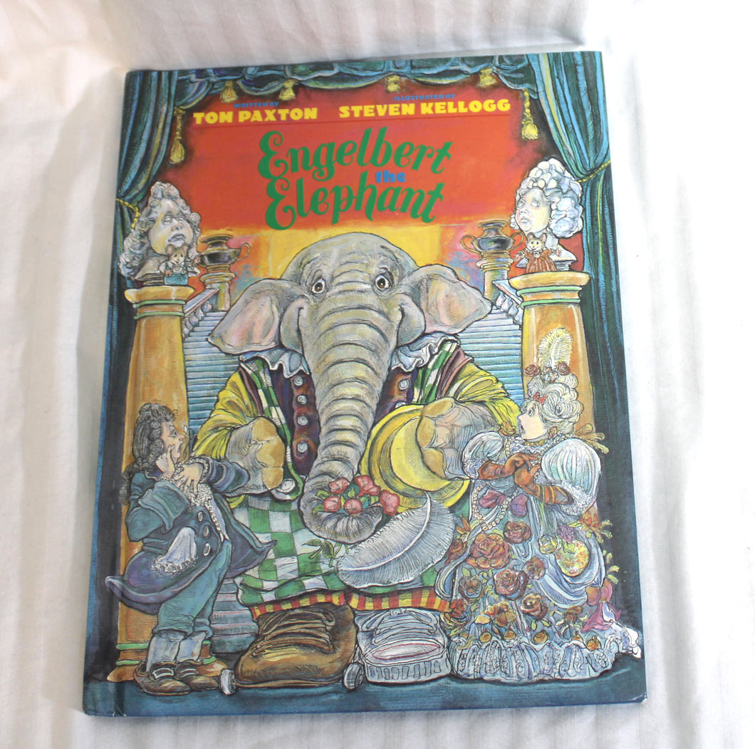 Vintage 1990- Engelbert the Elephant - Tom Paxton, Illustrated Steven Kellogg - Hardback Book