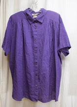 Load image into Gallery viewer, Vintage - C.S.T. Sport - Purple Short Sleeve Cotton Button Up Shirt - Size 2X