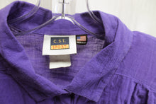 Load image into Gallery viewer, Vintage - C.S.T. Sport - Purple Short Sleeve Cotton Button Up Shirt - Size 2X