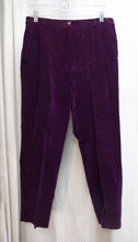 Load image into Gallery viewer, Vintage - Purple Velvet Pants - 30&quot; Waist