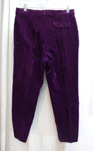 Load image into Gallery viewer, Vintage - Purple Velvet Pants - 30&quot; Waist