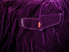 Load image into Gallery viewer, Vintage - Purple Velvet Pants - 30&quot; Waist