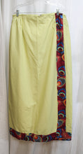 Load image into Gallery viewer, Handmade 2 Pc Peacock Print Tunic w/ Matching Faux Wrap Maxi Skirt - Size XL (approx, See Measurements)