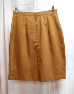 Vintage - Barrie Stephens - Nutmeg Brown, Pencil Skirt - Size 8 (Vintage)