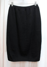 Load image into Gallery viewer, Vintage 80&#39;s - Benetton - Black Wool Knit Pencil Skirt - Size 44 (Italy) 24&quot; Waist
