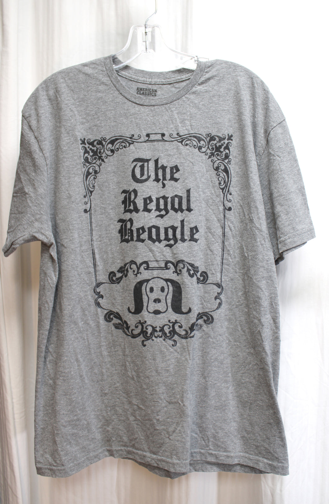 American Classics - The Regal Beagle (Three's Company) Gray Heathered T-Shirt - Size XL
